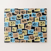 スタンプ素晴らしの作曲家、トリカラーパターン – 1 ジグソーパズル (横)