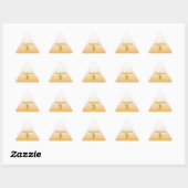 スタンプ集めシック 三角形シール (シート)