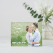 スタンプ2014ありがとう |さん結婚のポストカード ポストカード (スタンド正面)