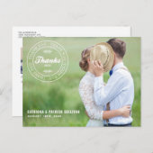 スタンプ2014ありがとう |さん結婚のポストカード ポストカード (正面/裏面)