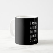 スタンプ コーヒーマグカップ (正面左)