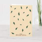 「スタンプ – スタイルクリスマスグリーティングカード | 手書き シーズンカード (裏面)