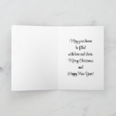 「スタンプ – スタイルクリスマスグリーティングカード | 手書き シーズンカード (内部)