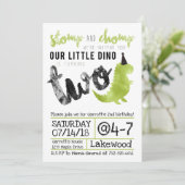 スタンプ&チャンプ 恐竜の招待状 ディノ招待 招待状 (スタンド正面)