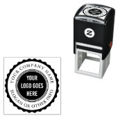 スタンプ・フレームカスタム・ビジネス・ロゴ・ラウンド セルフインキングスタンプ (インサイチュ)