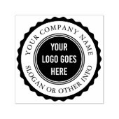 スタンプ・フレームカスタム・ビジネス・ロゴ・ラウンド セルフインキングスタンプ (デザイン)