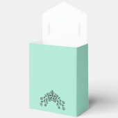スタンプ 円形 - あなたのテキストとアイデア - 花 9 フェイバーボックス (見開き)