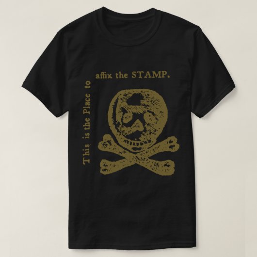 スタンプ(印紙法に対する抗議イメージ) Tシャツ (デザイン正面)