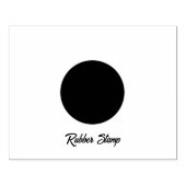 スタンプ 黒 ブラック シンプル おしゃれ オリジナル 円形 ロゴ (インプリント)