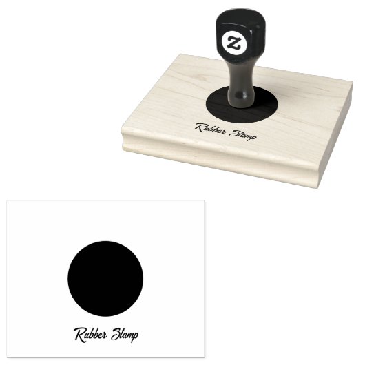 スタンプ 黒 ブラック シンプル おしゃれ オリジナル 円形 ロゴ (押印)