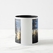 スタンリー公園、森、海洋層転が霧の中 マグカップ (中央)