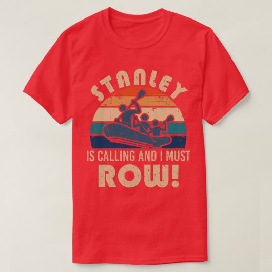 スタンリー川ラフティング Tシャツ (デザイン正面)