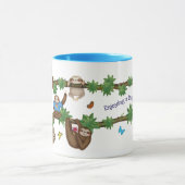 スタンリー・スロッスブルー'怠惰なカップパを楽しむ'マグカップ マグカップ (中央)