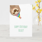 スタンリー・スロースの個人誕生日カード カード (黄色い花)