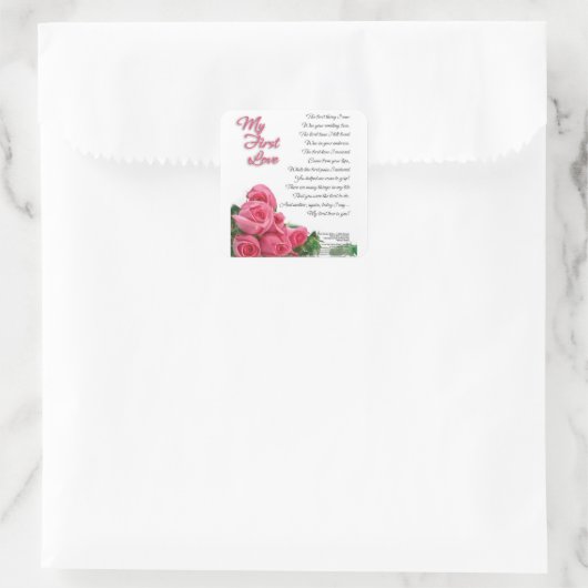 スタンリーMathis著私の最初愛詩歌の芸術 スクエアシール (バッグ)