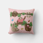 スタンレースロース&フレンズのピンククッション クッション (正面)