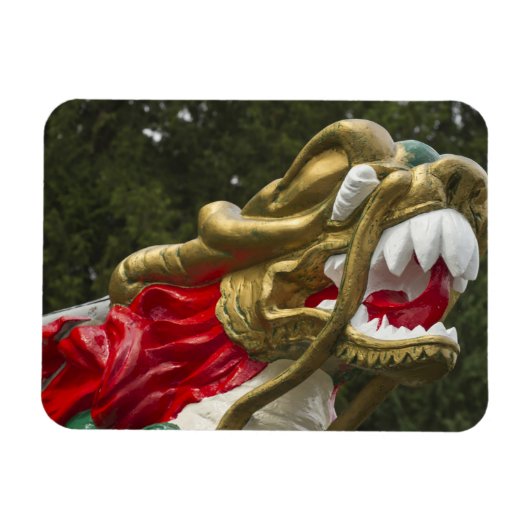 スタンレーパークの中国のドラゴンボートの船首 マグネット (横)