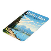 スタンレーパークバンクーバーカナダトラベルアートヴィンテージ マグネット (左側)