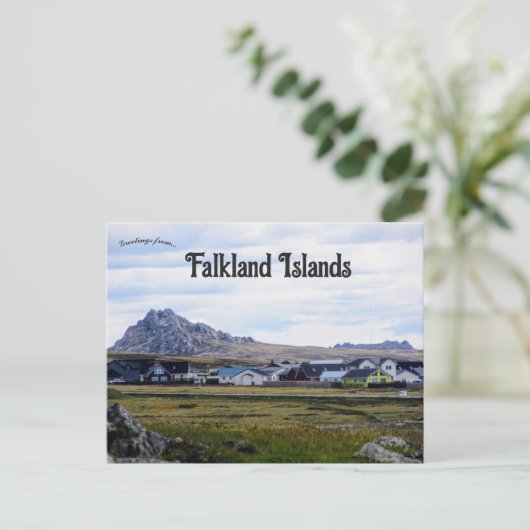 スタンレーフォークランド諸島の住宅 ポストカード (スタンド正面)