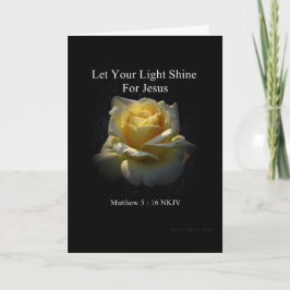 スタン作の信仰カード「Let Your Light Shine」 カード