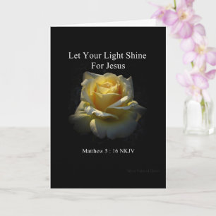 スタン作の信仰カード「Let Your Light Shine」 カード