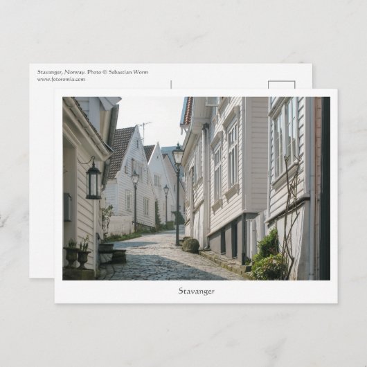 スタヴァンガーノルウェー ポストカード (正面/裏面)