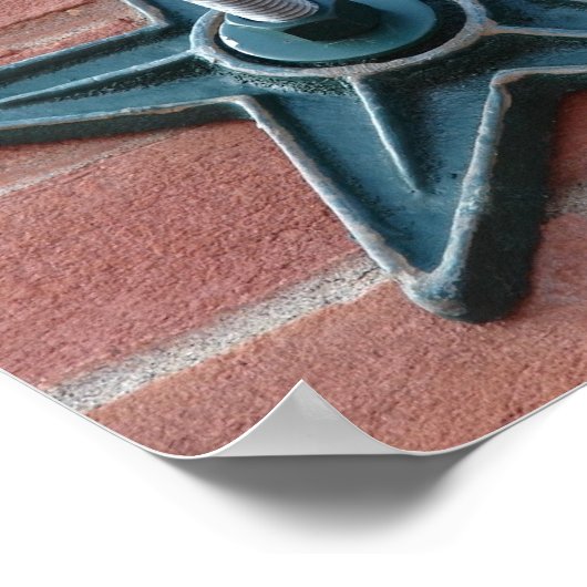 スターいかりオンブリックウォールスクエアクロップ ポスター (角)