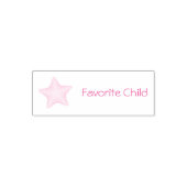 スターお気に入りのの自動手書きスタンプ付き子 セルフインキングスタンプ (デザイン)