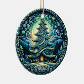 スターお洒落リーナイトクリスマスツリーオーナメント セラミックオーナメント (右)