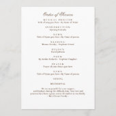 スターお祝い・オブ・ライフ写真追悼式 プログラム (裏面)