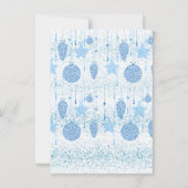 スターお祝い：大晦日招待状 招待状 (裏面)