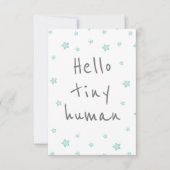 スターかわいいウェルカムベビー/誕生おめでとう カード (正面)