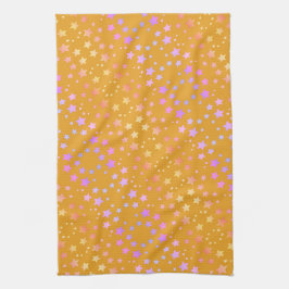 スターかわいらしティータオル キッチンタオル