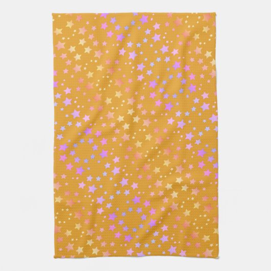 スターかわいらしティータオル キッチンタオル (縦)