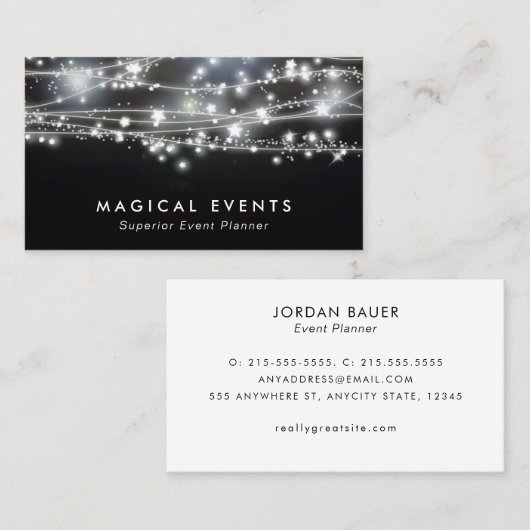 スターきらめくイベント計画とエンターテイメント 名刺 (正面/裏面)