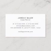 スターきらめくイベント計画とエンターテイメント 名刺 (裏面)