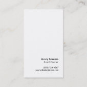 スターきらめくズイベントプランナー 名刺 (裏面)