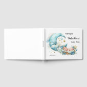 スターきらめくズ&ムーンボーイ赤ちゃんシャワー ゲストブック (全面)