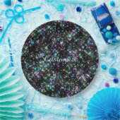 スターきらめくダスト紙プレート ペーパープレート (パーティー)