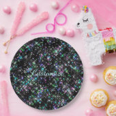 スターきらめくダスト紙プレート ペーパープレート (パーティー)