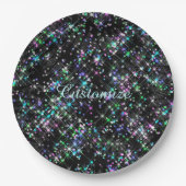 スターきらめくダスト紙プレート ペーパープレート (正面)