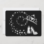 スターきらめくピーチキンセアニェラ招待状 招待状 (裏面)