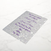 「スターきらめく」フォイル結婚式招待状 箔招待状 (回転した状態)