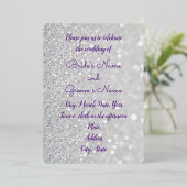 「スターきらめく」フォイル結婚式招待状 箔招待状 (立ち正面)