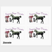 スターすごいはステッカーを扱う 長方形シール (シート)