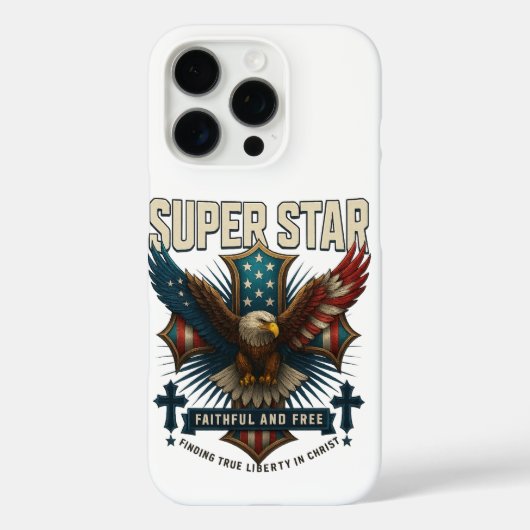 スターすごいイーグルエンブレム Case-Mate iPhoneケース (裏面)