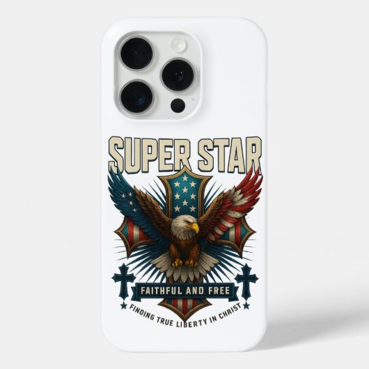 スターすごいイーグルエンブレム Case-Mate iPhoneケース (裏面)