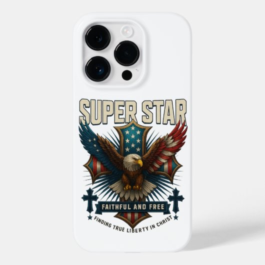 スターすごいイーグルエンブレム Case-Mate iPhoneケース (裏面)