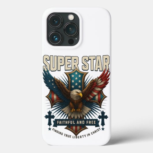 スターすごいイーグルエンブレム Case-Mate iPhoneケース (裏面)