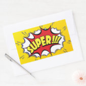 スターすごいスクールのシール 長方形シール (封筒)